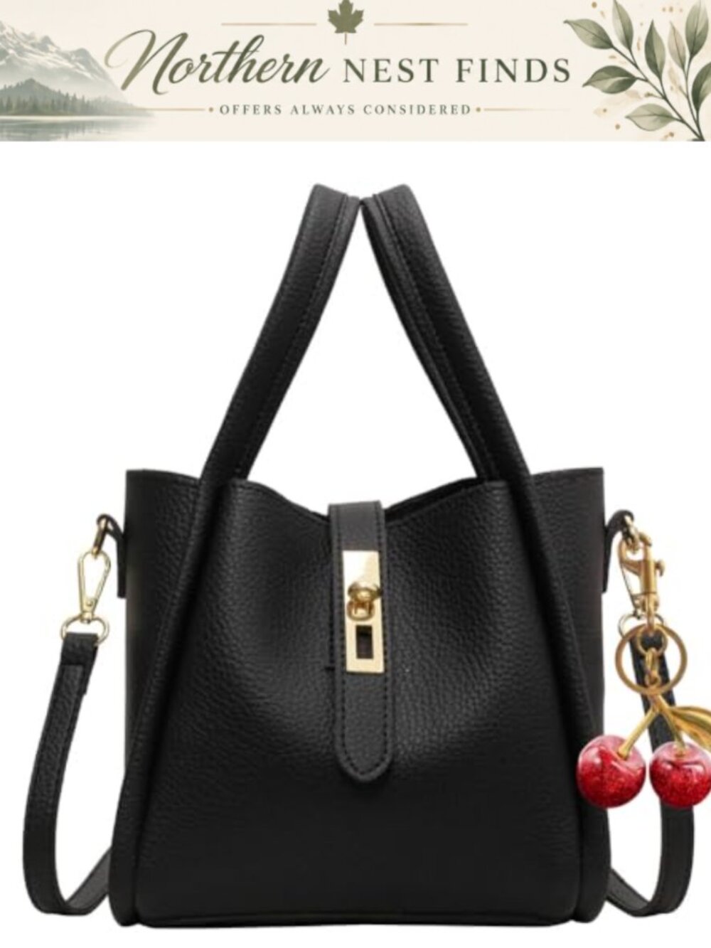 Suede Bucket Crossbody Bag PU Leather Women Designer Handbag Purse